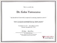 ハーバード大学 Ivy League Esthetics & Implants Course